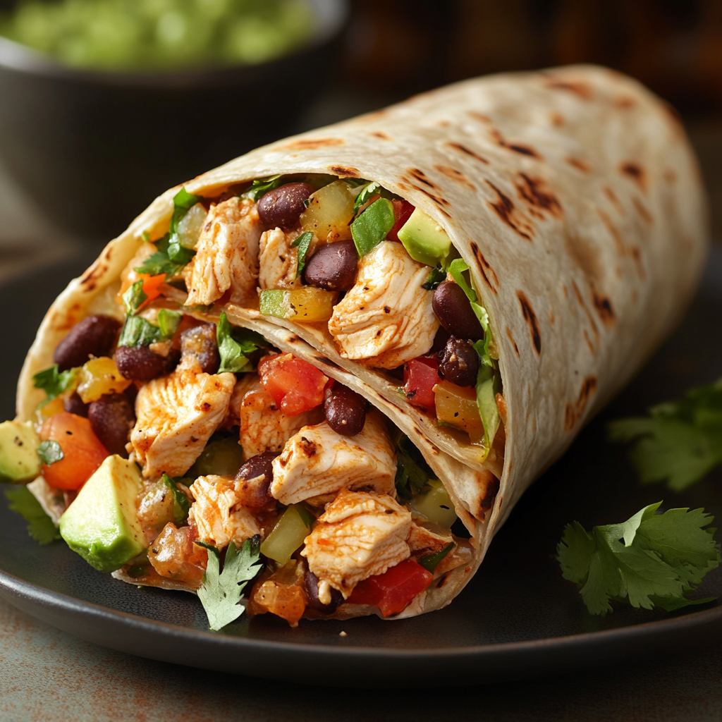 Chipotle Ranch Grilled Chicken Burrito