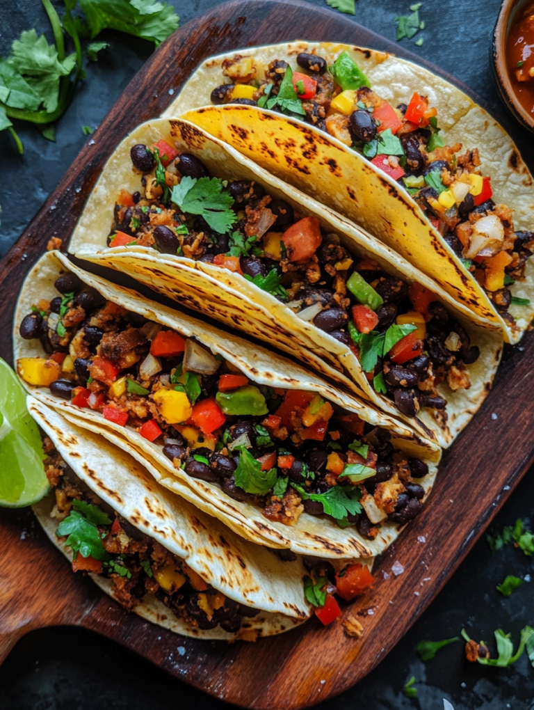 Irresistibly Crispy Black Bean Tacos