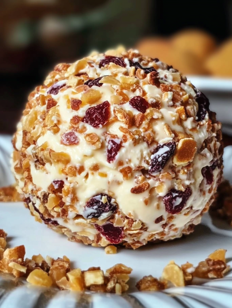 Easy & Sweet Dried Fruit Cheese Ball