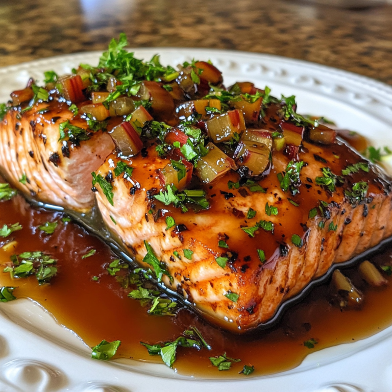 Rhubarb Glazed Salmon - A Fresh Twist on a Classic Recipe