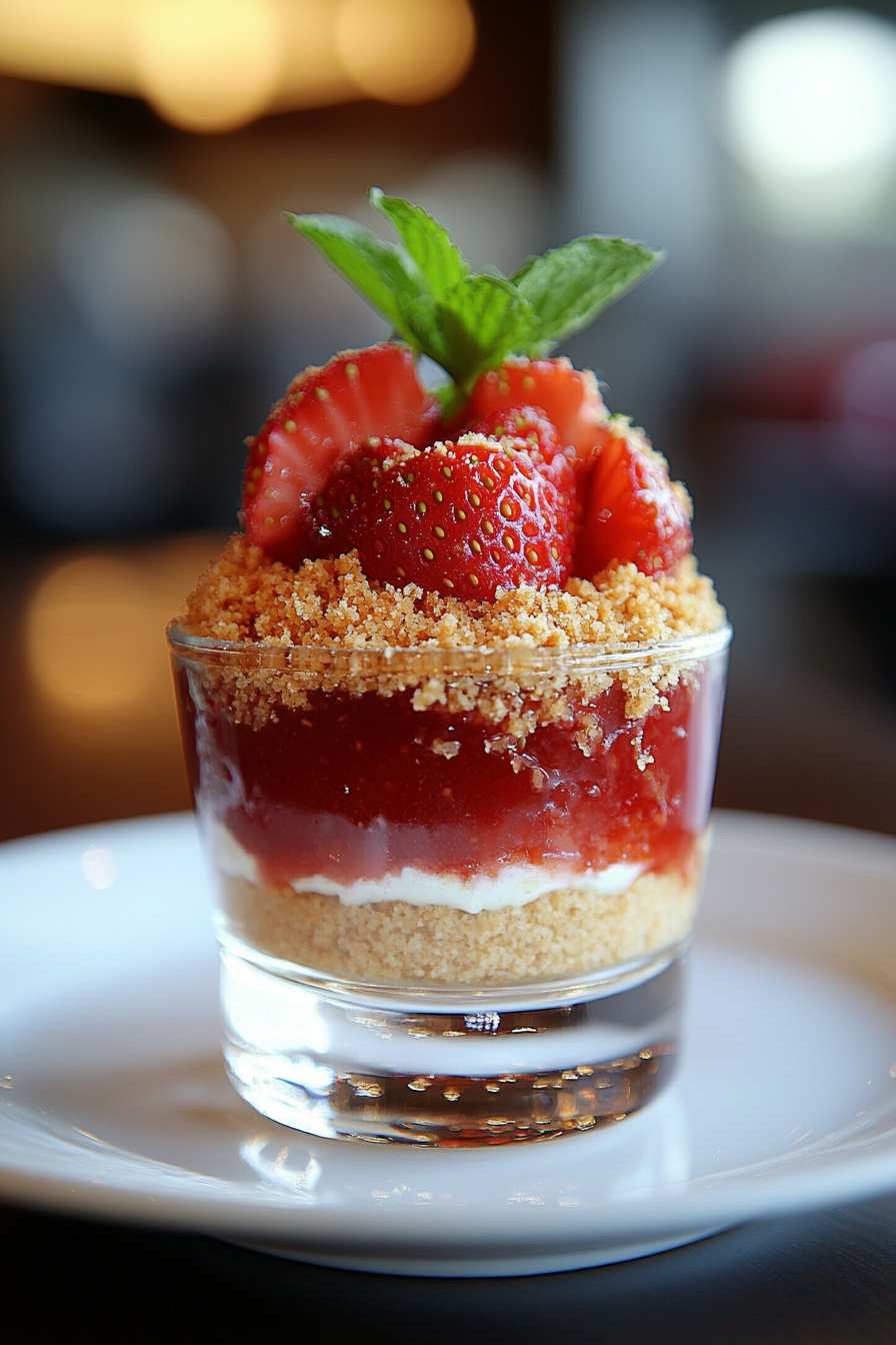 No-Bake Strawberry Cheesecake Cups